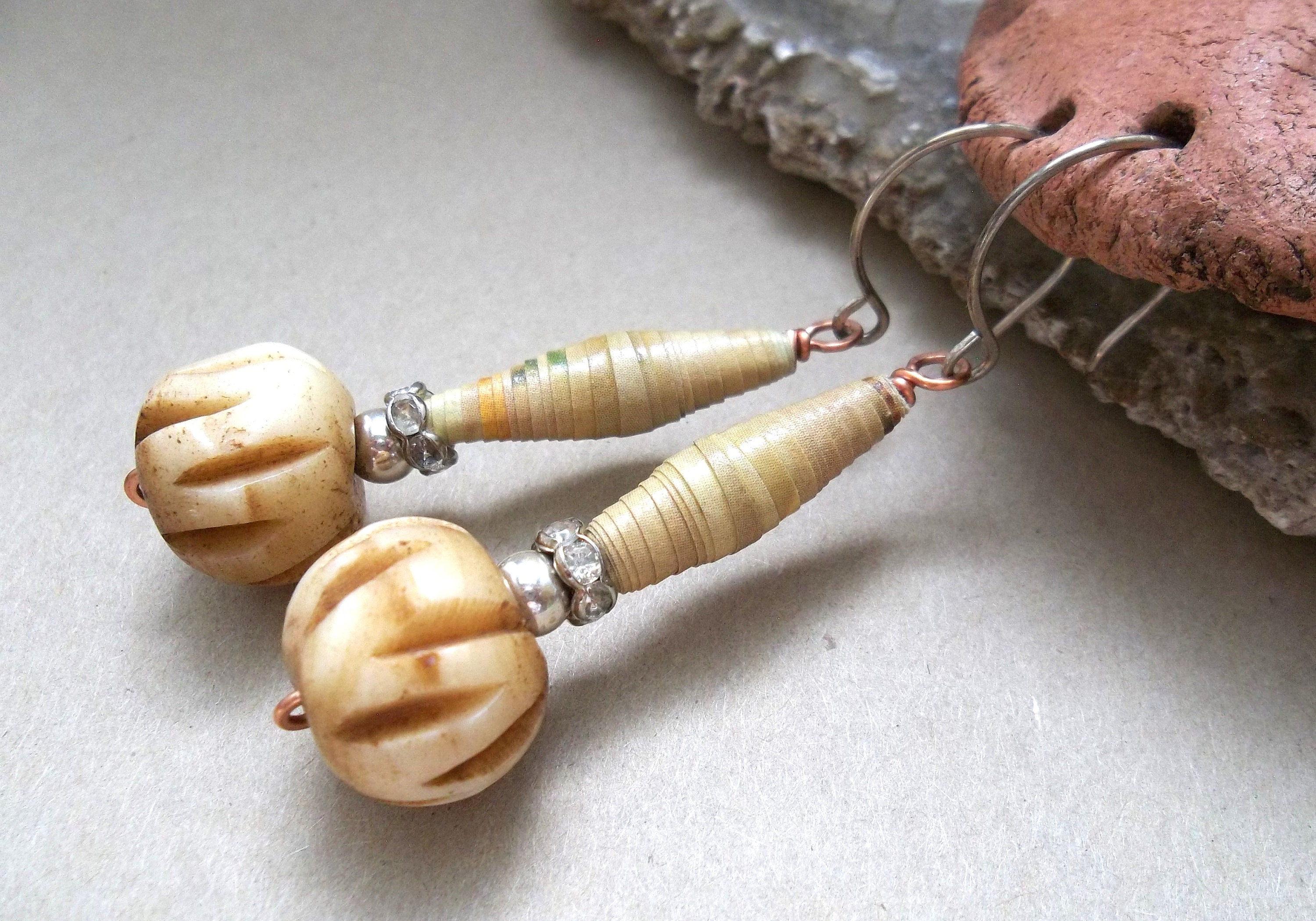 Discount Spiral Paper Bead Earring Set - Project Have Hope