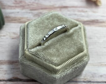 Carpe Diem Ring / Sieze the Day Ring, Sterling Ring, Stapelring, stapelbarer Ring