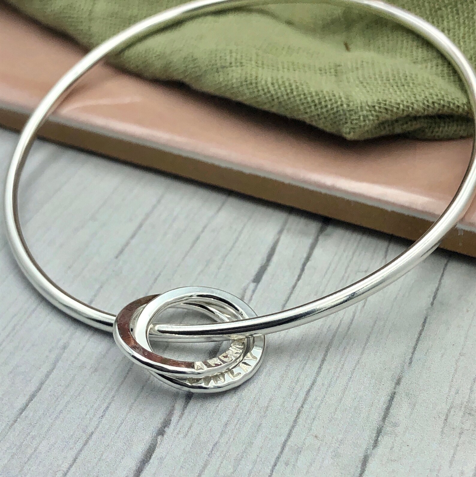 Personalised Bangle Names Bangle Family Bangle Custom Etsy