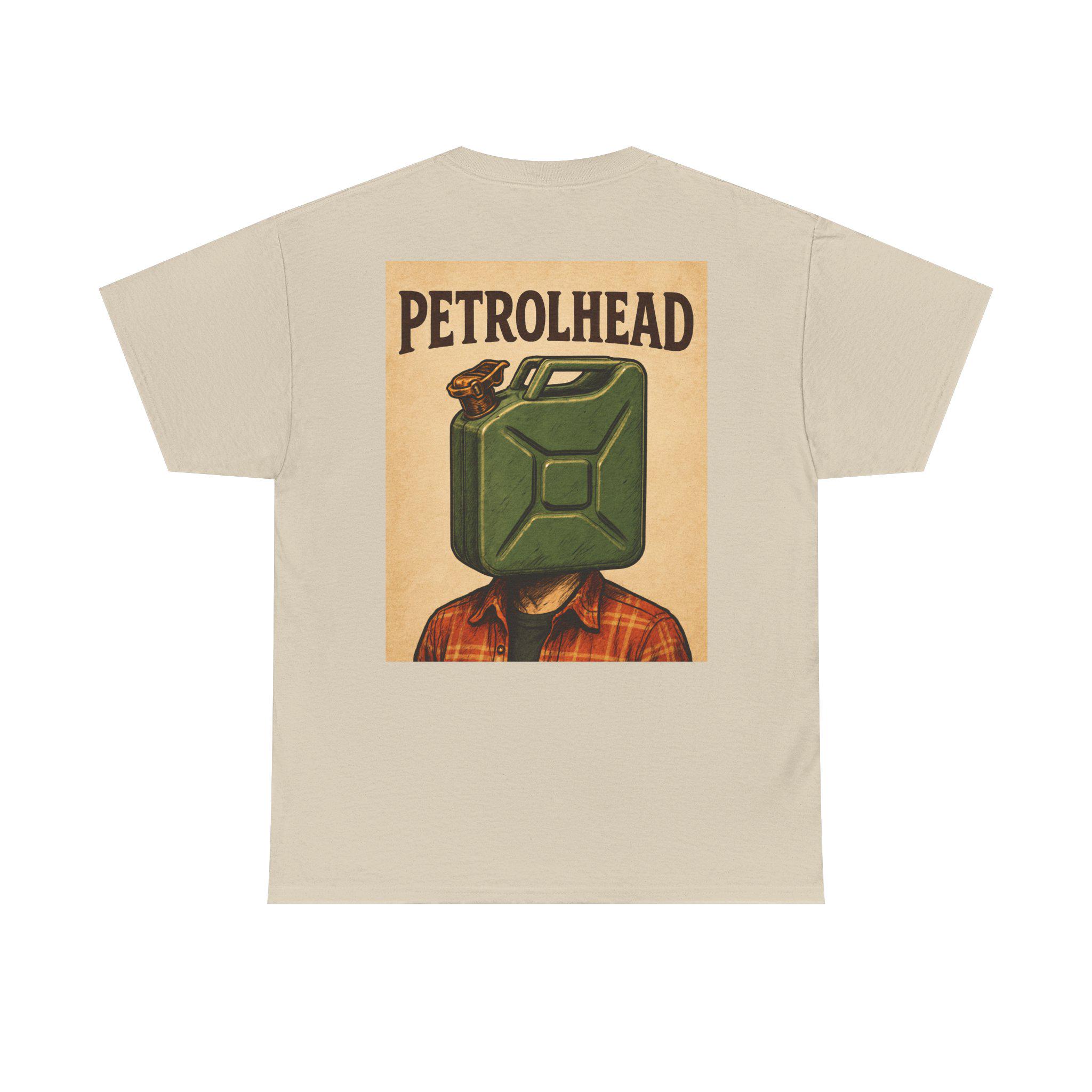 -shirt Jerrycan à tête essence | t-shirt amateur de voiture mécanicien