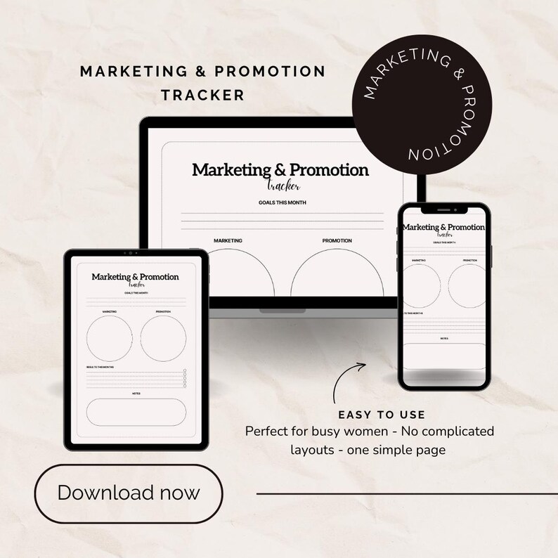 Marketing & Promotion Tracker Printable | Campaign Launch Planning ...