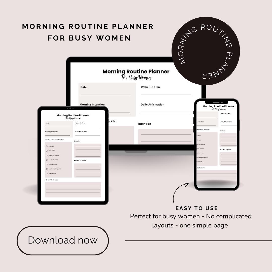 Very Busy Daily Routine Morning Routine Planner for Busy Women | Daily Productivity PDF - Etsy