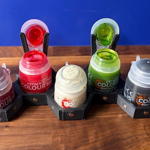 Paquete de rejilla hexagonal + soporte para tapa de tarro abierta Citadel