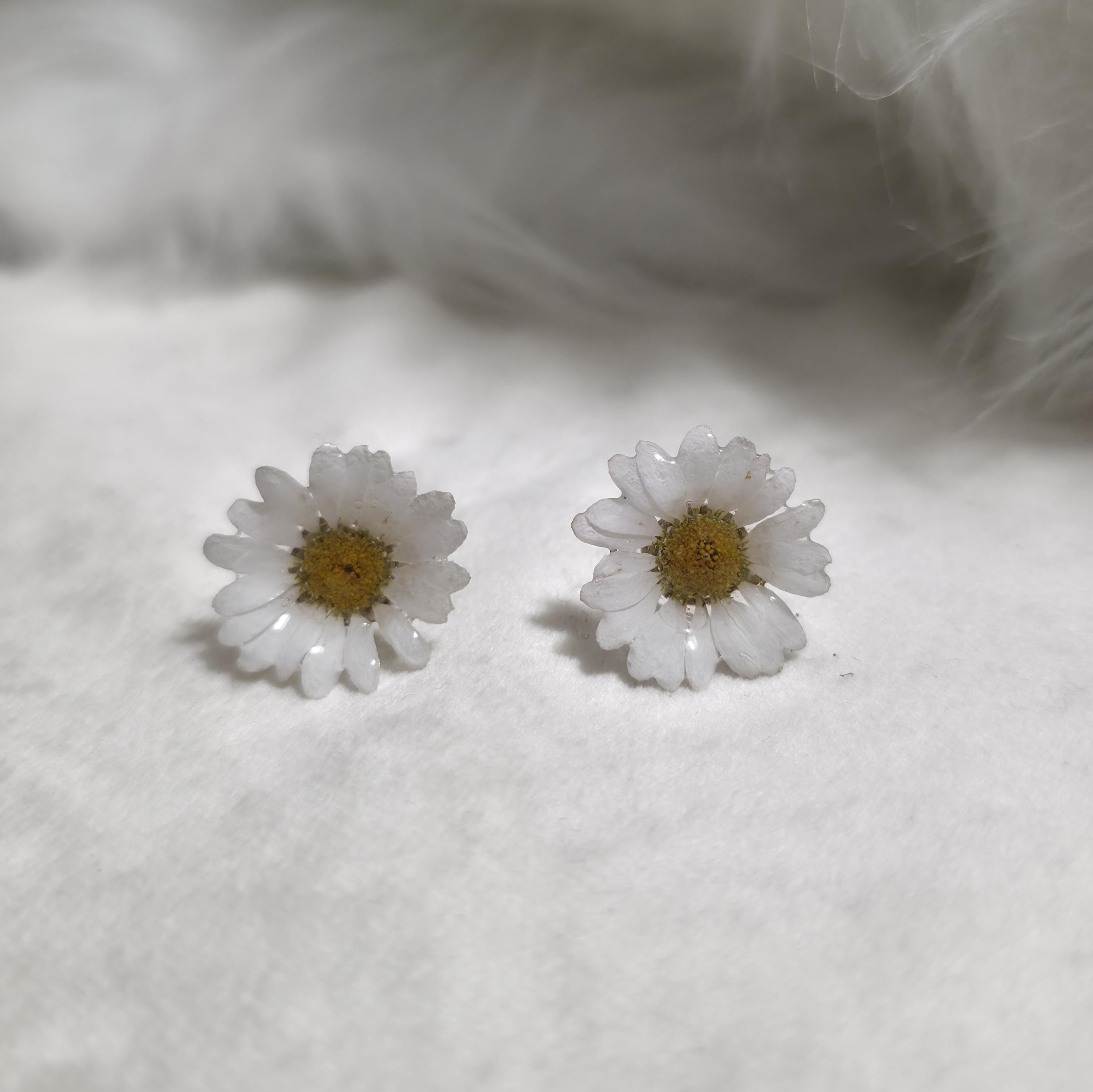 Orecchini e ciondolo fiore argento 925 con topazio – Alexandra's Colors
