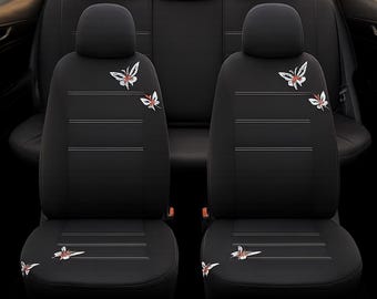Car Seat Covers Full Set 9PCS, Universal Fit Front and Rear Seat Protector, Breathable Washable Cover, Airbag Compatible for SUV Sedan Truck