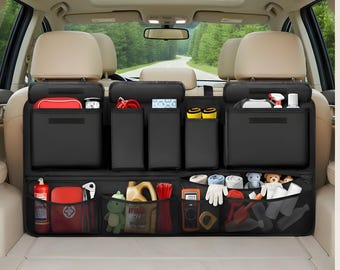 Oxford Fabric Car Backseat Organizer, SUV Truck Travel Storage