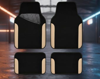 Waterproof Car Floor Mats, Universal Fit Leather Mats with Anti-Slip Backing, Automotive Floor Mats for SUV, Sedan, Truck, Van,