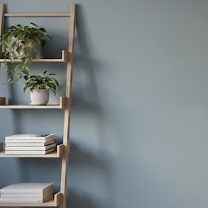 Peel and Stick Wallpaper: Solid Slate Blue - Removable, Matte Finish