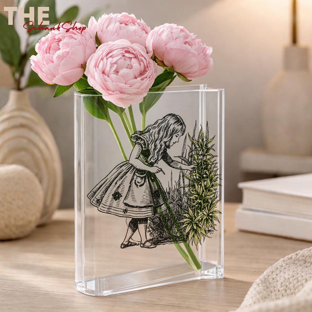 Alice in Wonderland Book Vase, Literary Vase, Bookish Home Decor ...