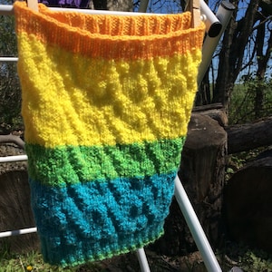 Neck Sock, Gaiter, Balaclava, Cervical Collar Cover, DK weight, Hand Knitted, Acrylic Yarn, Easy Care, Ready to Ship