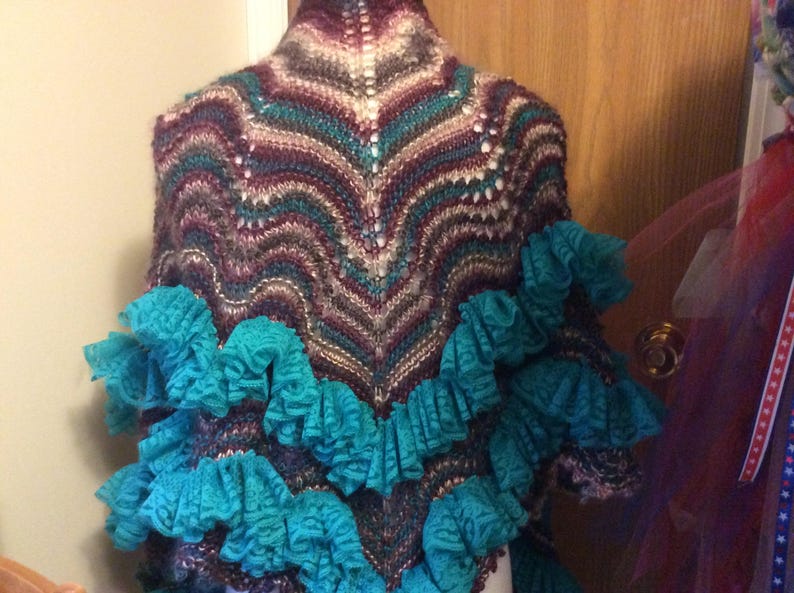 Teal Berry, Red Heart Yarns, Inoubliable, Sassy Lace, Bora Bora