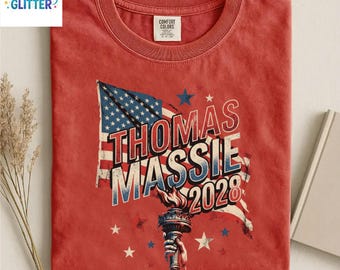 Thomas Massie Republican Tee Shirt, Thomas Massie For President , Election 2028, Libertarian , midterm , Mises, Constitution