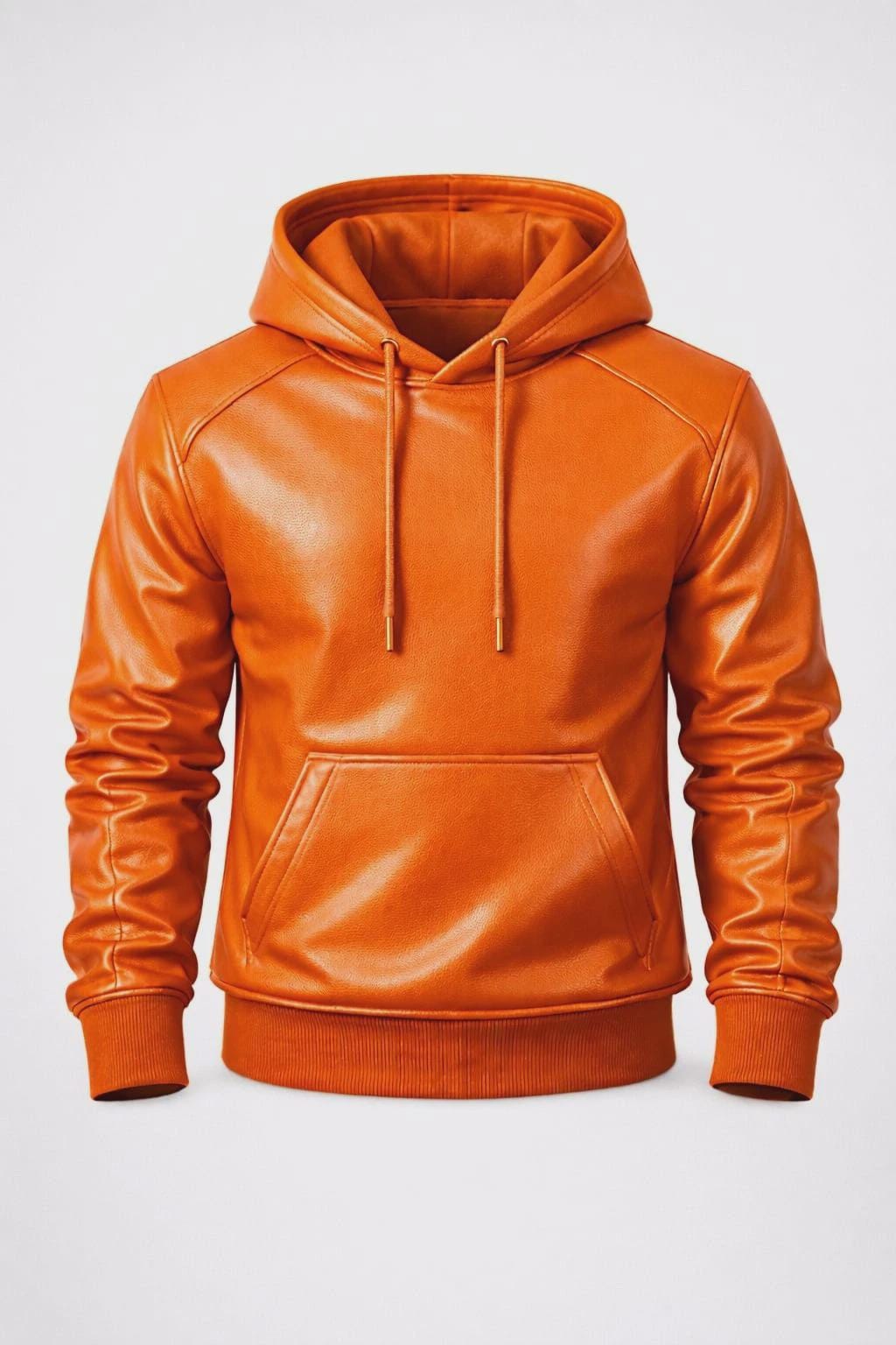 Men's Real Leather Hoodie Jacket – Handmade Lambskin Hooded