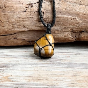 Tiger's Eye Pendant - Clear Thinking, Good Luck, Creativity, Lower Chakras, Reiki Pendant