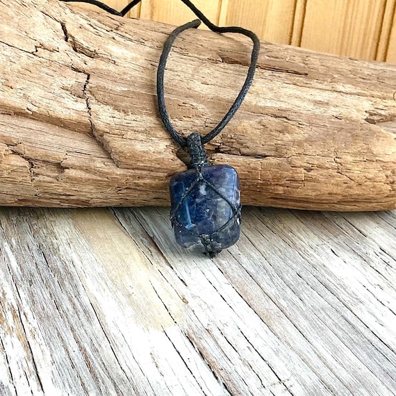 Iolite Pendant - Third-eye Chakra, Positive Life-Path, Reiki Pendant