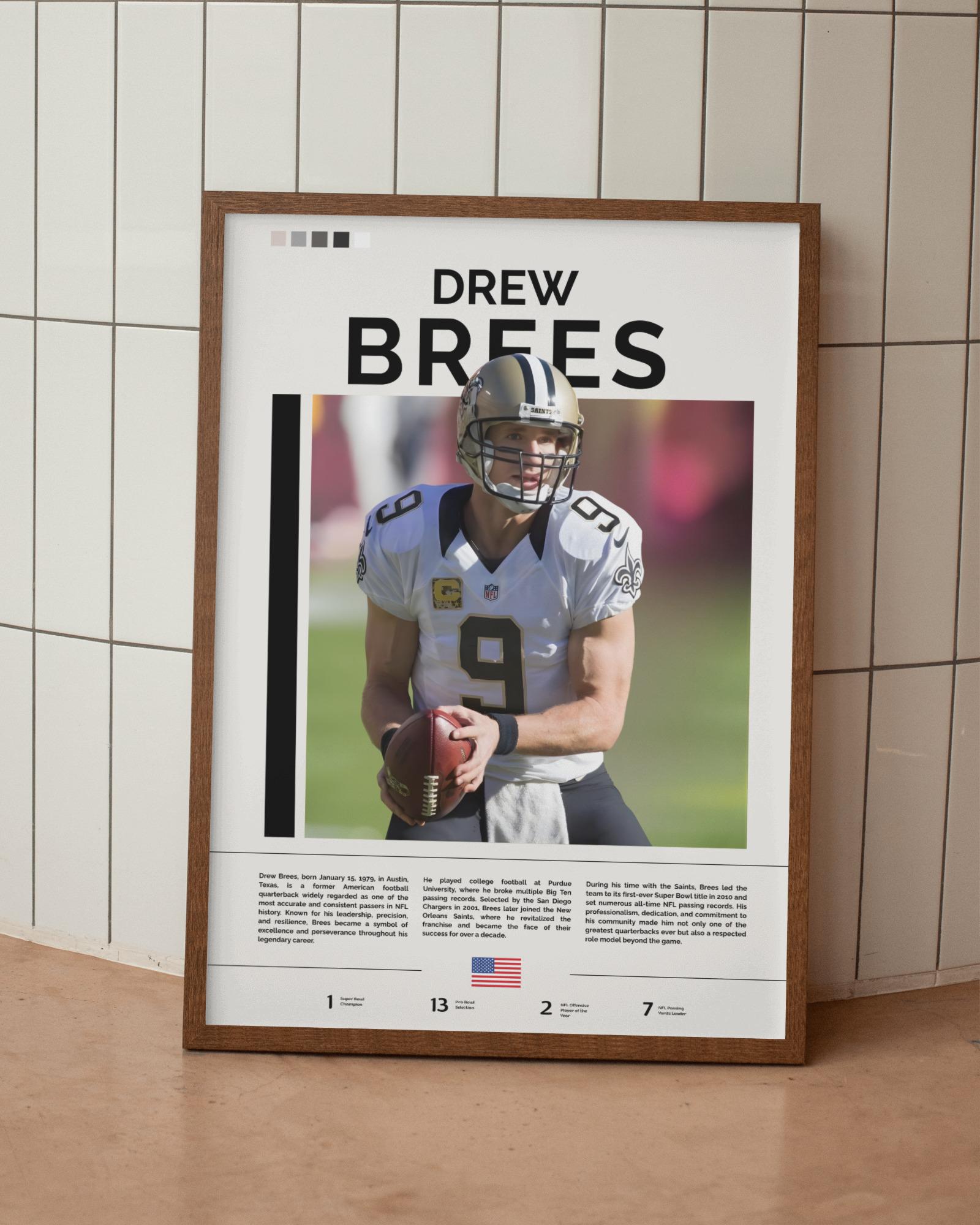 Drew Brees Png - Etsy, image size:1600x2000