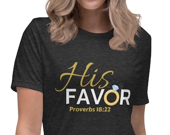 Couples Shirt Christian Shirts For Women Newlywed Shirt Fiancé Shirt  Proverbs 18:22 T-Shirt Christian Wife Couples Tee Bridal Shower Gift