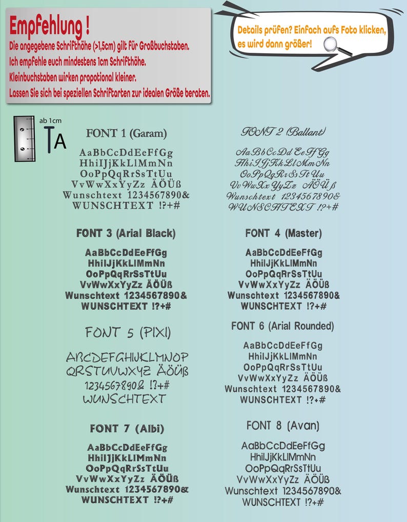 Peut inclure: Image pr&eacute;sentant diff&eacute;rents styles de polices, dont Garam et Arial Black, avec des exemples de texte et de chiffres. L'image est un guide des diff&eacute;rentes polices pour la conception.