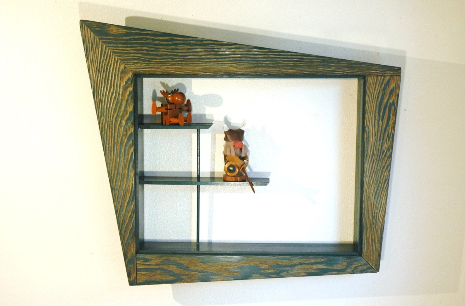 Mid Century Modern Shadow Box Atomic Shelf And Wall Hanging Etsy