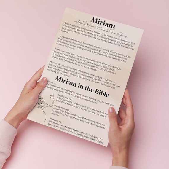 Women of the Bible Tip-Ins | Bible Journaling Printable | Scripture & Facts | Digital Download | Christian Study Resource