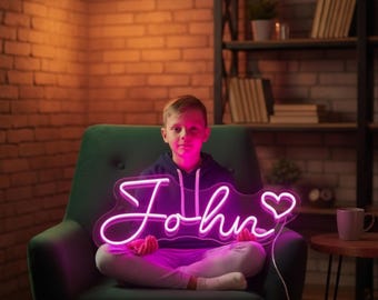 Custom Name Neon Sign for Kids, Custom Led Sign, Wall Decor, Custom Led Light Bedroom, Kid's Room Decor, Personalized Gift, Gift for Her