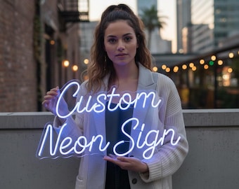 Custom Neon Sign, LED Neon Sign, Neon Sign Light, Neon Sign, Aesthetic Custom Neon Sign, Wedding Sign, Room decor, Wall decor