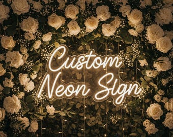 Wedding Neon Sign, Engagement Sign, Custom Neon sign, Personalized Neon, Gifts for Him/Her, Wedding Backdrop, Reception Decor, Party Sign
