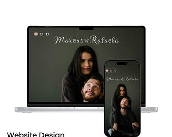 Romantic Wedding Website Design | Save The Date Invitation (Figma Template)