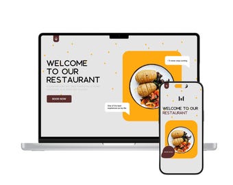 Restaurant Website Template – Food & Café Figma Design (Editable)