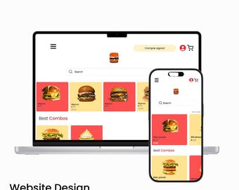 Burger Restaurant Website Template- Modern Food Ordering UI - Editable Figma Design