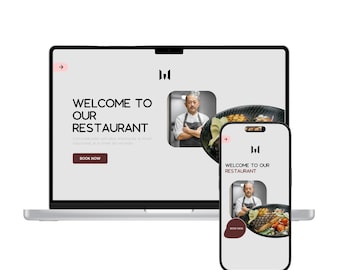 Restaurant Website Template – Food Café Figma Design (Editable)