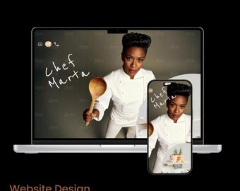 Cake Business Website Template | Personal Brand Design | Bakery & Custom Cakes | Figma