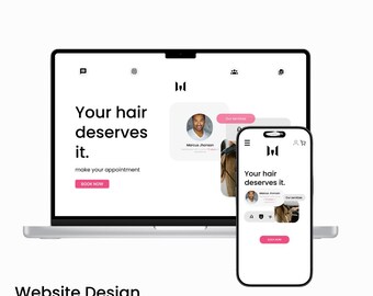 Beauty Salon Website Template – Hair Studio UI, Figma Design