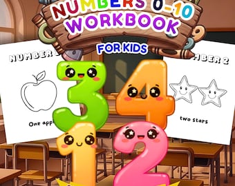 Numbers Tracing Worksheets 1–10 | Trace and Write Numbers | Printable Math PDF | Preschool Learning