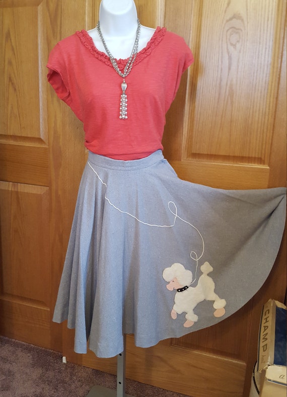 1970s Poodle Circle Skirt Great Condition Blend Fa