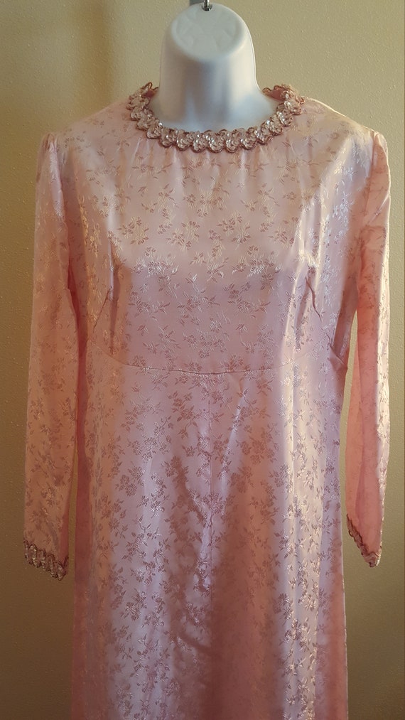 metallic embroidered maxi dress