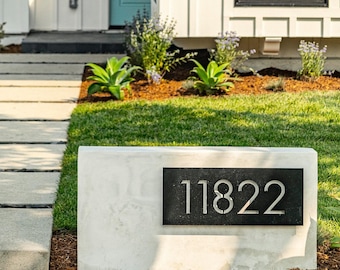 Pemberton Modern House Numbers - Custom Number Sign, Metal House Numbers, Modern House Numbers Plaque, Address Numbers, House Warming Gift