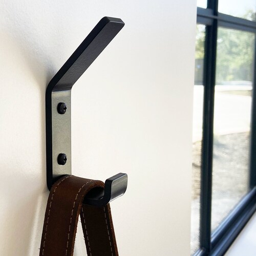 Modern Farmhouse Coat Hook Iron Metal Coat Hooks Black Etsy