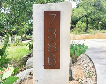 Congress Modern House Numbers - Custom Number Sign, Metal House Numbers, Modern House Numbers Plaque, Address Numbers, House Warming Gift