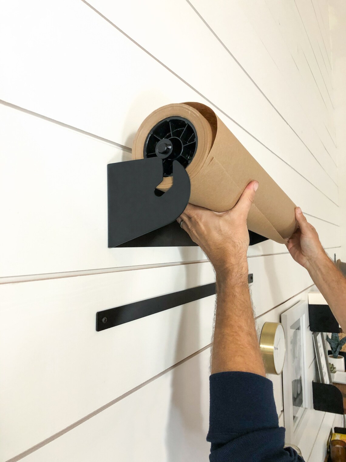 Kraft Paper Roll Holder w/ Paper Gift Home Decor Butcher Paper Etsy