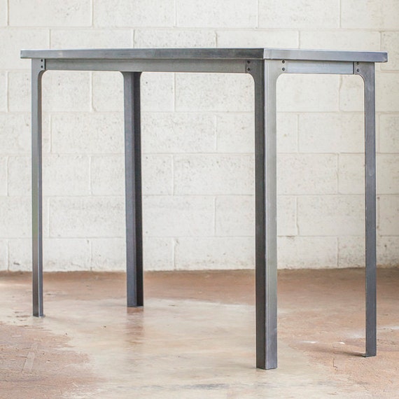 Industrial Bar Table Legs Steel Metal Base 41 Inches Tall Etsy