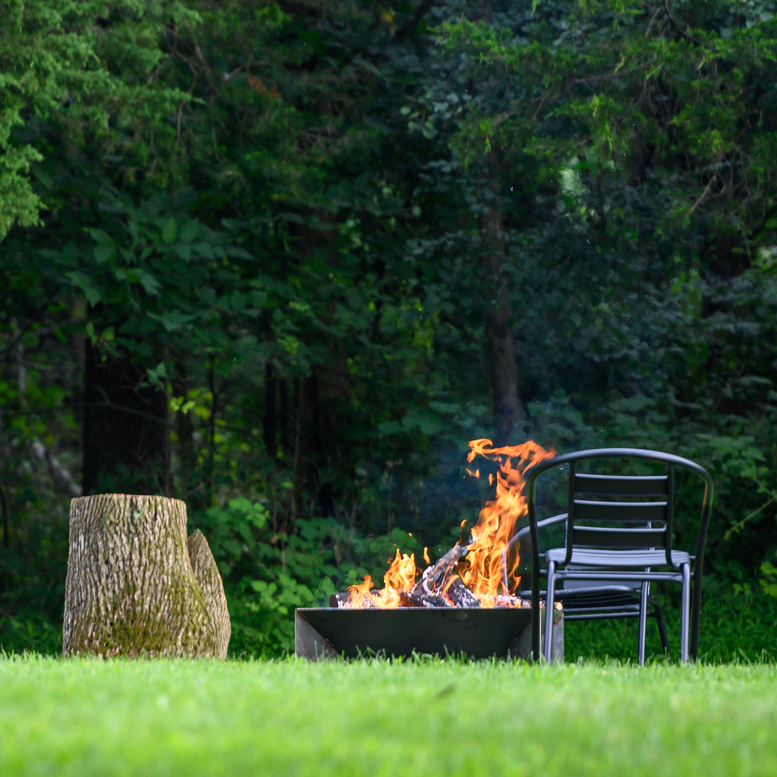 The Fin Fire Pit 30 Metal Fire Pit Outdoor Fire Pit - Etsy Canada