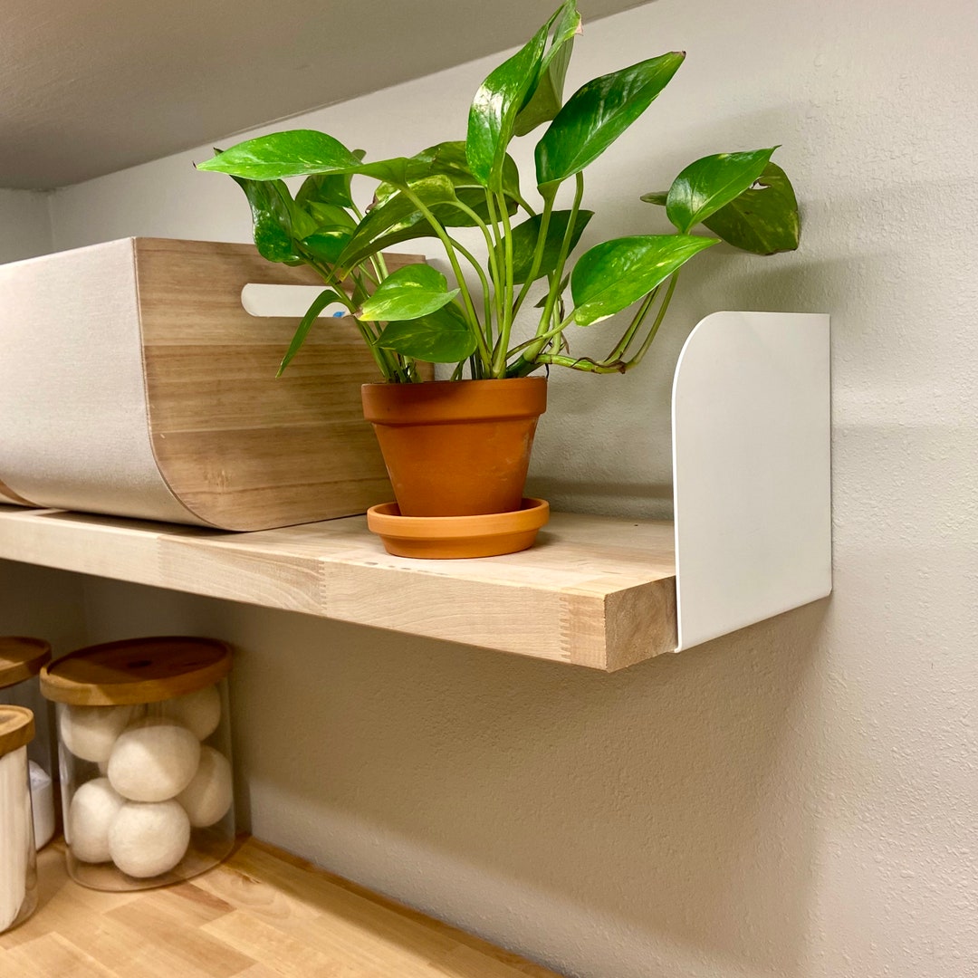 Modern Capped Steel Shelf Brackets Mid Century Shelving Brackets for