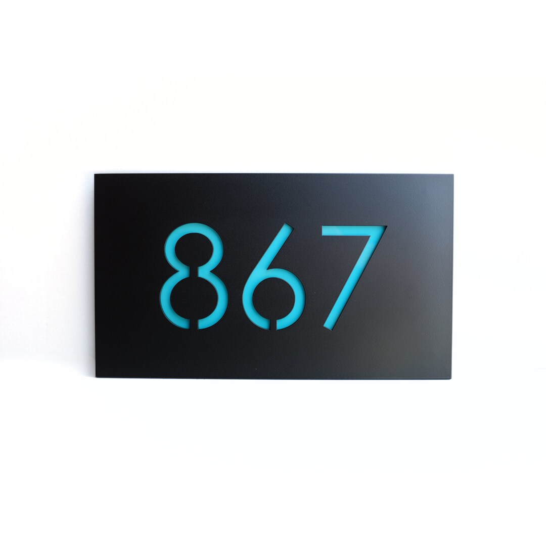 Painted Pemberton House Numbers Modern House Number Sign Etsy