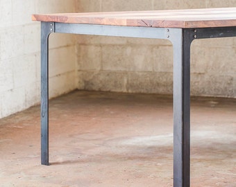 Industrial Dining Table Legs - Steel Metal Base
