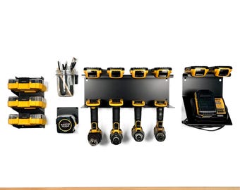 DeWalt 20V Organization Bundle - Cordless Drill Organizer, Power Tool Holder, Garage Organization, Christmas Gift