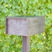 Barton Mailbox - Custom Steel Modern Metal Letter Box Standing Mailbox Post Box Address Numbers Curbside Outdoor and Gardening Decor 