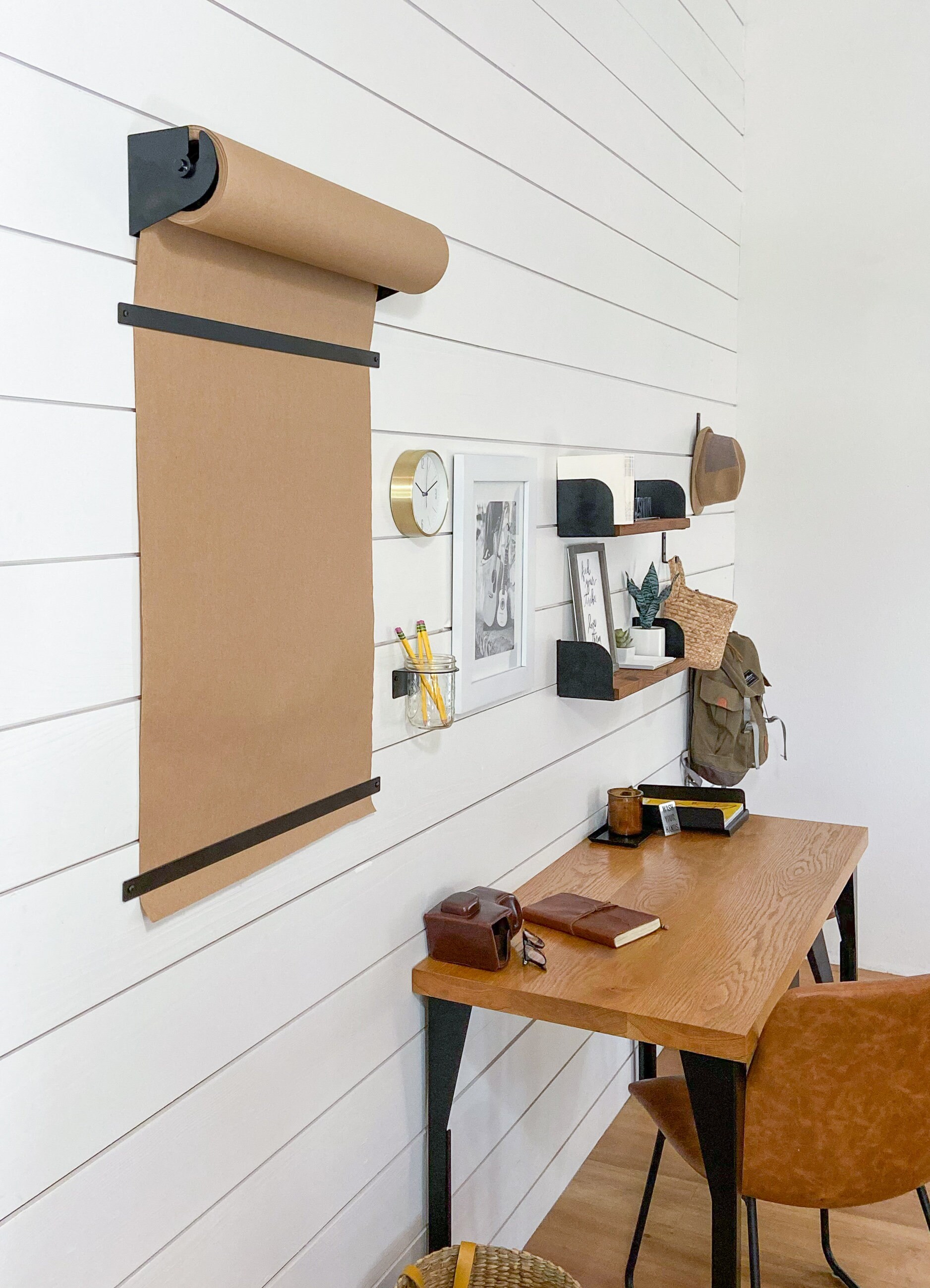 Kraft Paper Roll Holder w/ Paper Gift Home Decor Etsy