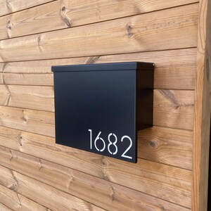 Painted Gibson Modern Mailbox - Black Custom Modern Mailbox ...