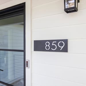 Monroe Modern House Numbers - Custom House Number Sign, Metal House Number, Modern House Numbers Plaque, Address Numbers, House Warming Gift